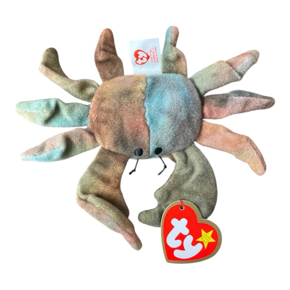 Ty Teenie Beanie Baby‎ Claude - MWMT Crab
